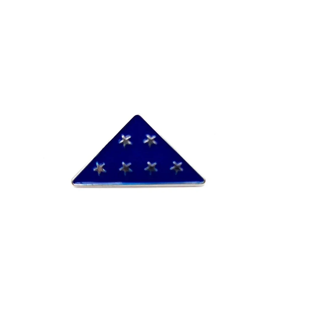 Vintage American Flag USA Brooches‎ Pins Lot of 6 Patriotic Triangle Rhinestones